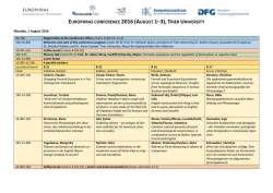 EUROPHRAS conference 2016 (August 1–3), Trier University