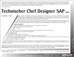 Technischer Chef Designer SAP(m/w)