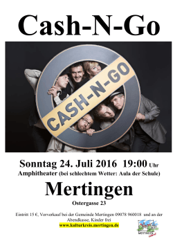 CASH-N-GO - Kulturkreis Mertingen