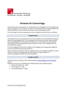 Hinweise f&uuml;r Gastvortr&auml;ge