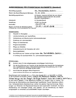 Ausschreibungstext