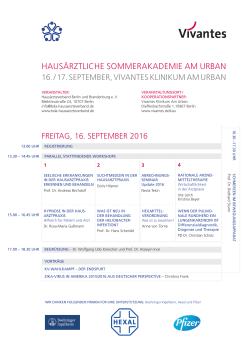 Programm - Hausärzte Saarland