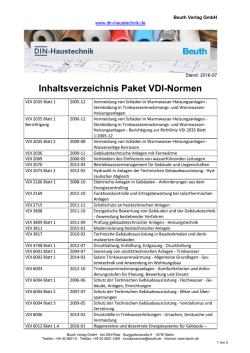 Inhaltsverzeichnis  - DIN