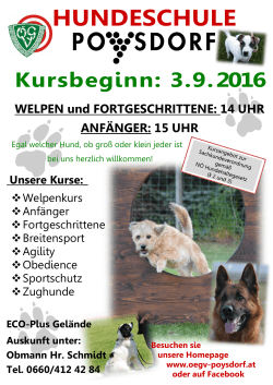 hundeschule - &Ouml;GV Hundeschule Poysdorf