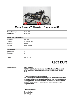 Detailansicht Moto Guzzi V7 Classic €,€* neu bereift!