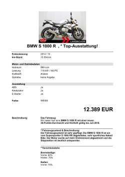 Detailansicht BMW S 1000 R €,€* Top-Ausstattung!