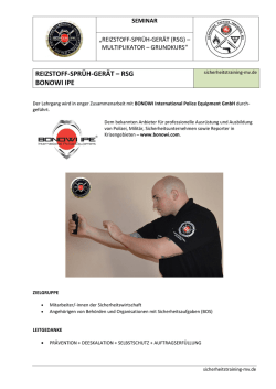 reizstoff-sprüh-gerät (rsg) – multiplikator – grundkurs