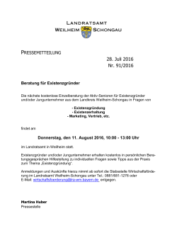 mehr - Landratsamt Weilheim