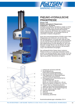 PNEUMO-HYDRAULISCHE PRÄGEPRESSE