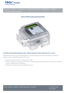 Serie Differenzdrucktransmitter