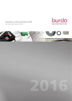 Zubehör und Ersatzteile - Herbert Burda GmbH