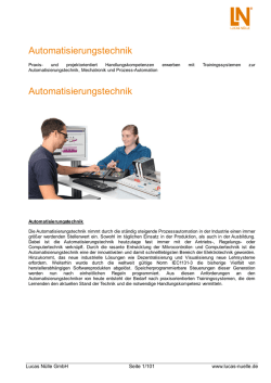 Automatisierungstechnik mit Siemens SPS
