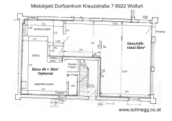 Grundriss - Schnegg Vermietung Gesch&auml;ftslokal Wolfurt B&uuml;ro Wolfurt