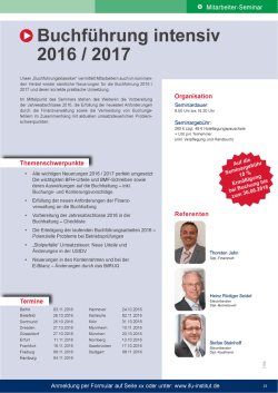 Buchführung intensiv 2016/2017