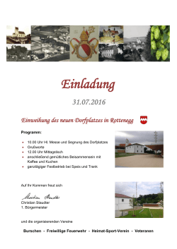 Dorfplatz-Einweihung