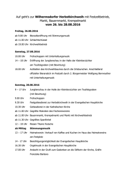Herbstkirchweih Programm