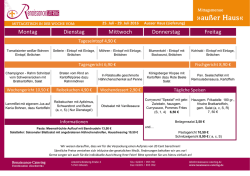 Speiseplan KW 30 - Renaissance Catering