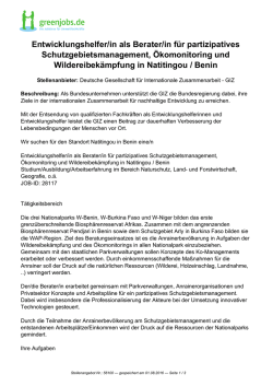 Dieses Stellenangebot als PDF speichern