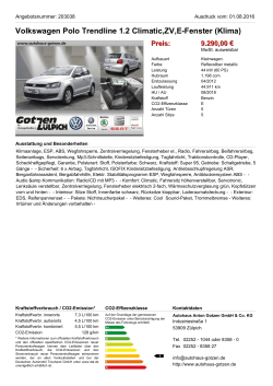 Volkswagen Polo Trendline 1.2 Climatic,ZV,E
