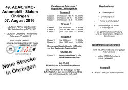 Der 49. ADAC / HMC Automobilslalom findet - Schwaben