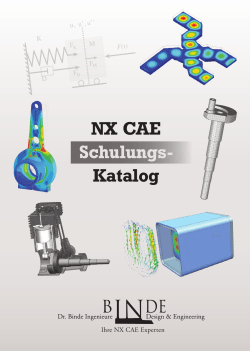 NX CAE Schulungs Katalog