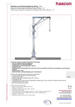 Drehkran aus Aluminiumlegierung 160 kg