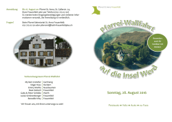 Flyer Pfarrei-Wallfahrt 2016