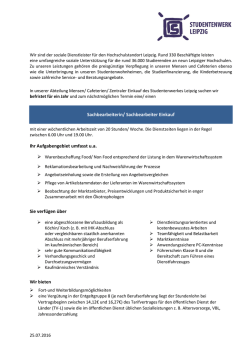 die Stellenausschreibung als PDF