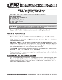 MSD Pro-Billet Distributor AMC Engines, PN 8519