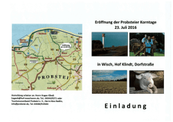 Probsteier Korntage 2016.