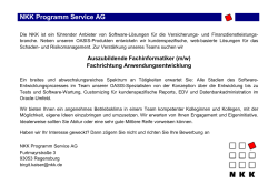 Auszubildender (m/w) - NKK Programm Service AG