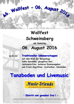 Wallfest Plakat 2016