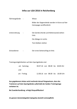 Infos zur LGA 2016 in Reichenberg - LG Bayern-Süd