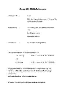 Infos zur LGA 2016 in Reichenberg - LG Bayern-S&uuml;d