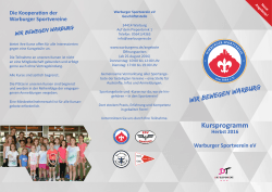 Kursprogramm - Warburger Sportverein