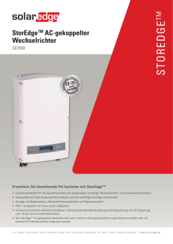 Solaredge Storedge SE3500