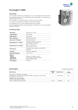 Druckregler P-8000