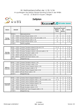 Zeitplan