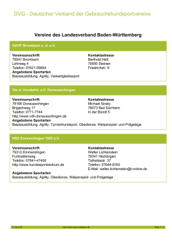 DVG - Deutscher Verband der Gebrauchshundsportvereine