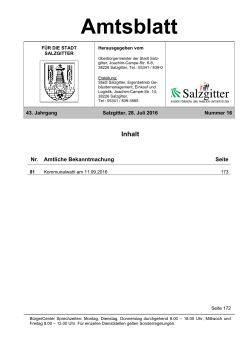 Amtsblatt - Stadt Salzgitter