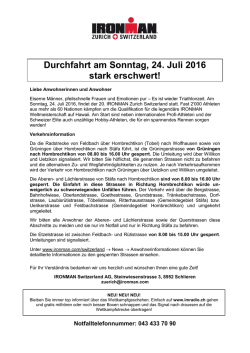 Durchfahrt am 23