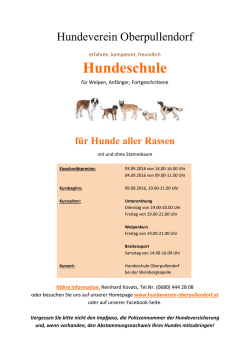 Hundeschule - Hundeverein Oberpullendorf