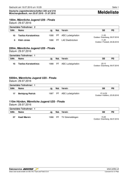 DM Jugend U20/U18
