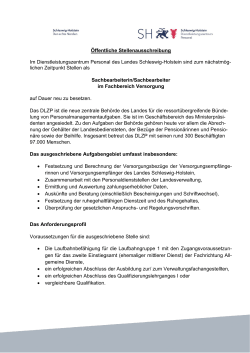 Öffentliche Stellenausschreibung Im Dienstleistungszentrum
