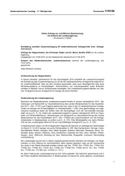 Drucksachen allgemein - Nieders&auml;chsischer Landtag