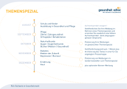 themenspezial - Gesundheit Adhoc