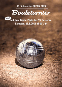 ein Flyer zum