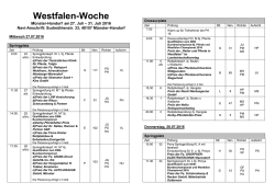 Zeiteinteilung Westfalen