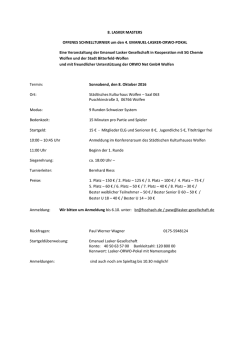 Informationen hier - Emanuel Lasker Gesellschaft