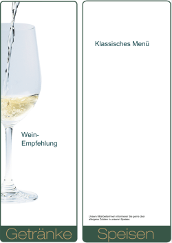 Klassisches Menü Wein- Empfehlung